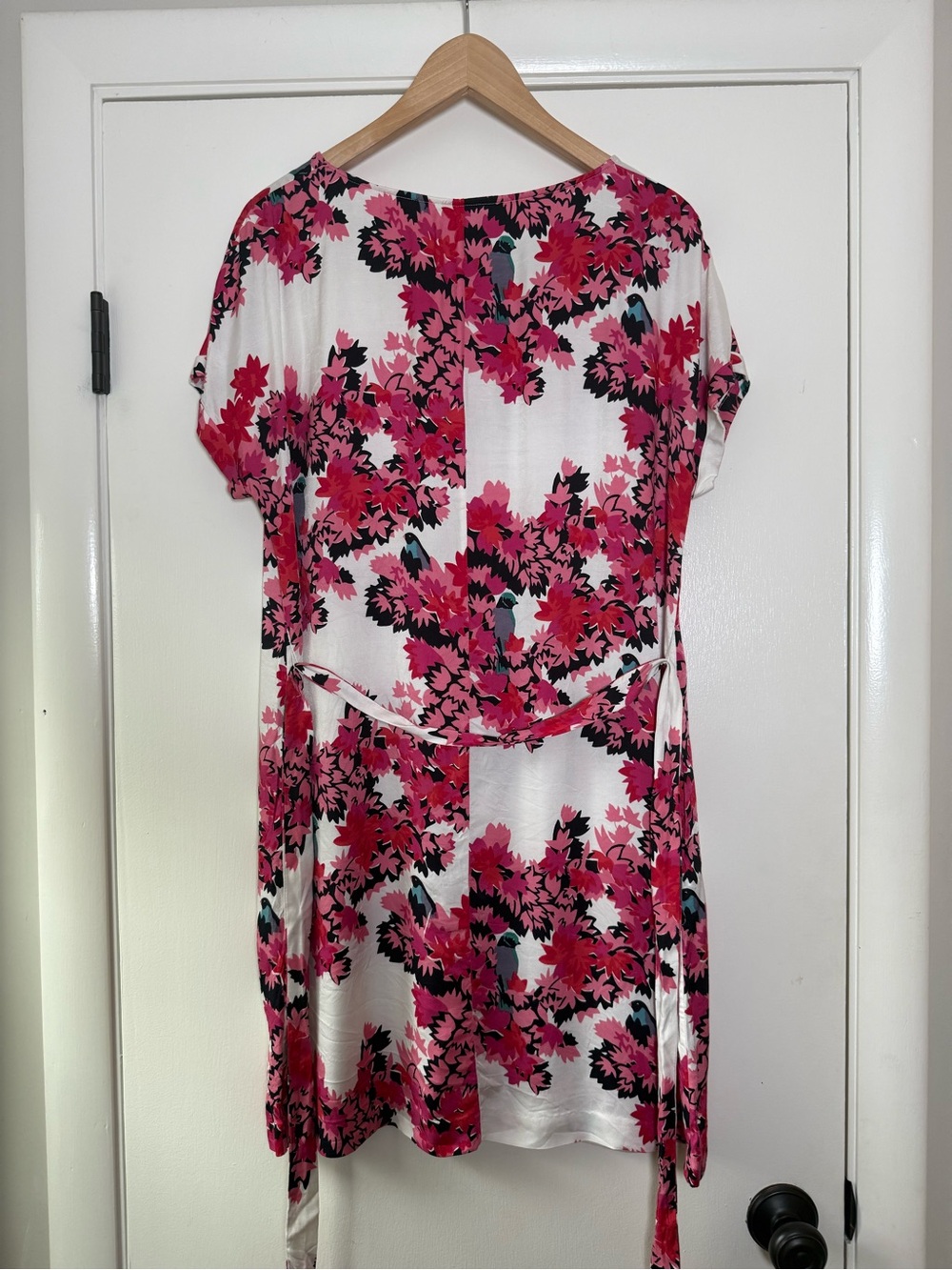 Boden Ivy Dress Bright Colorful Floral Birds Cap Sleeve Romantic Garden Party 12 - Picture 7 of 11